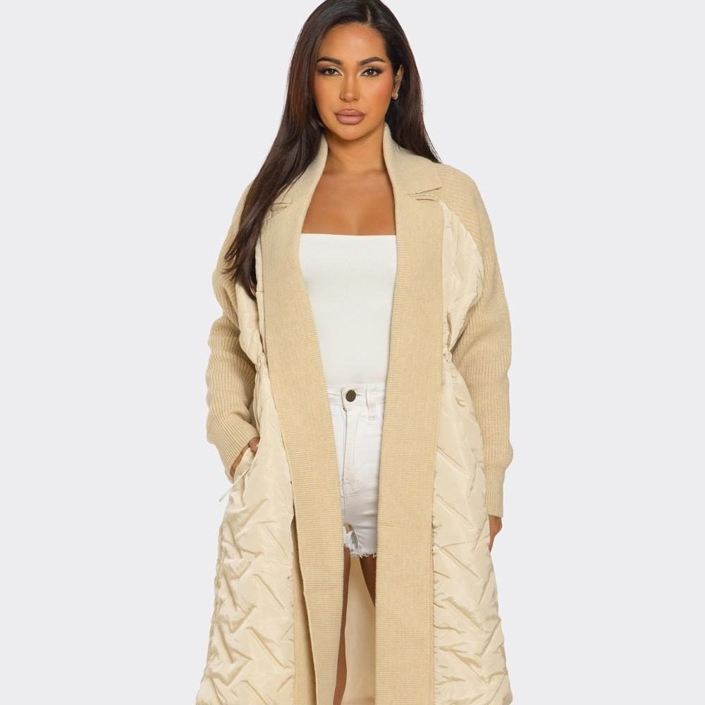 Nude Knit Trench