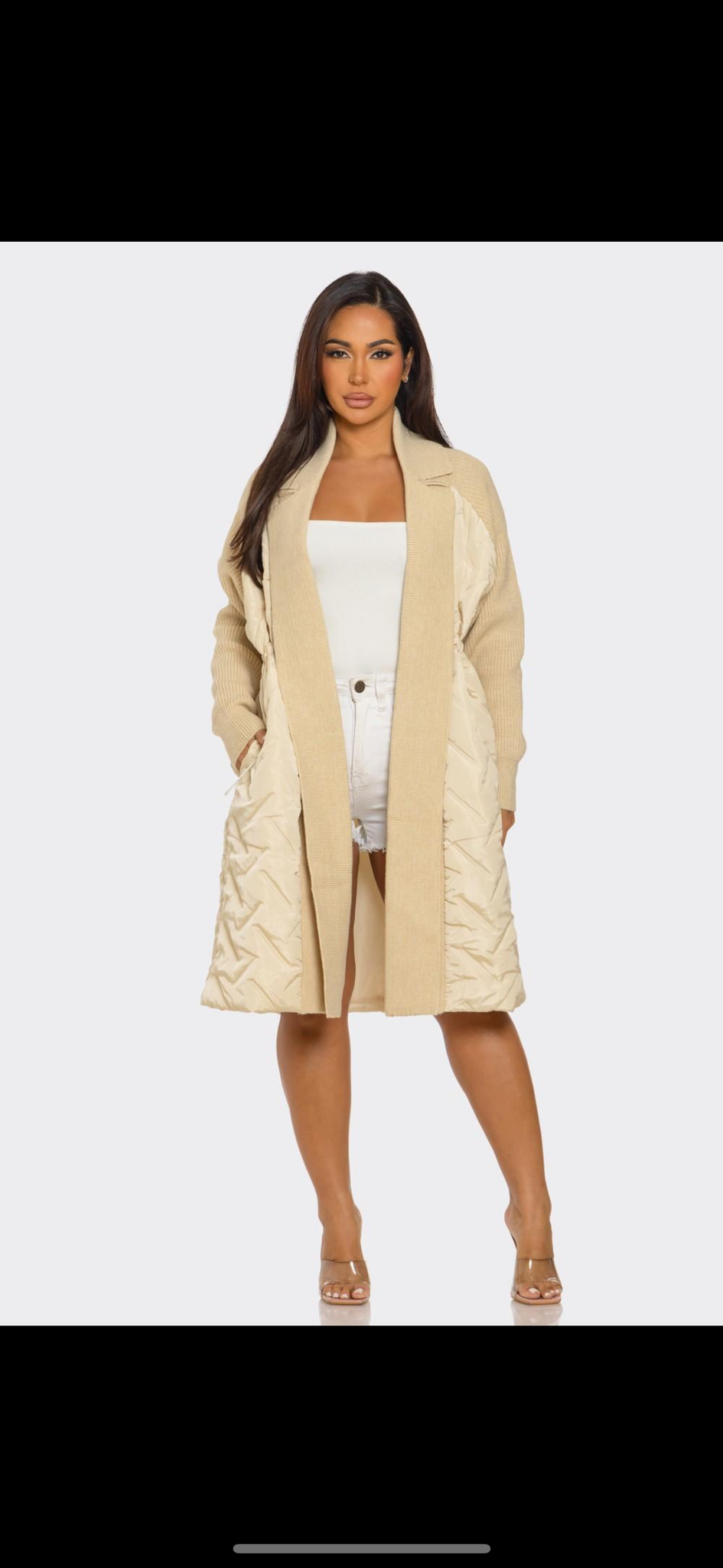 Nude Knit Trench