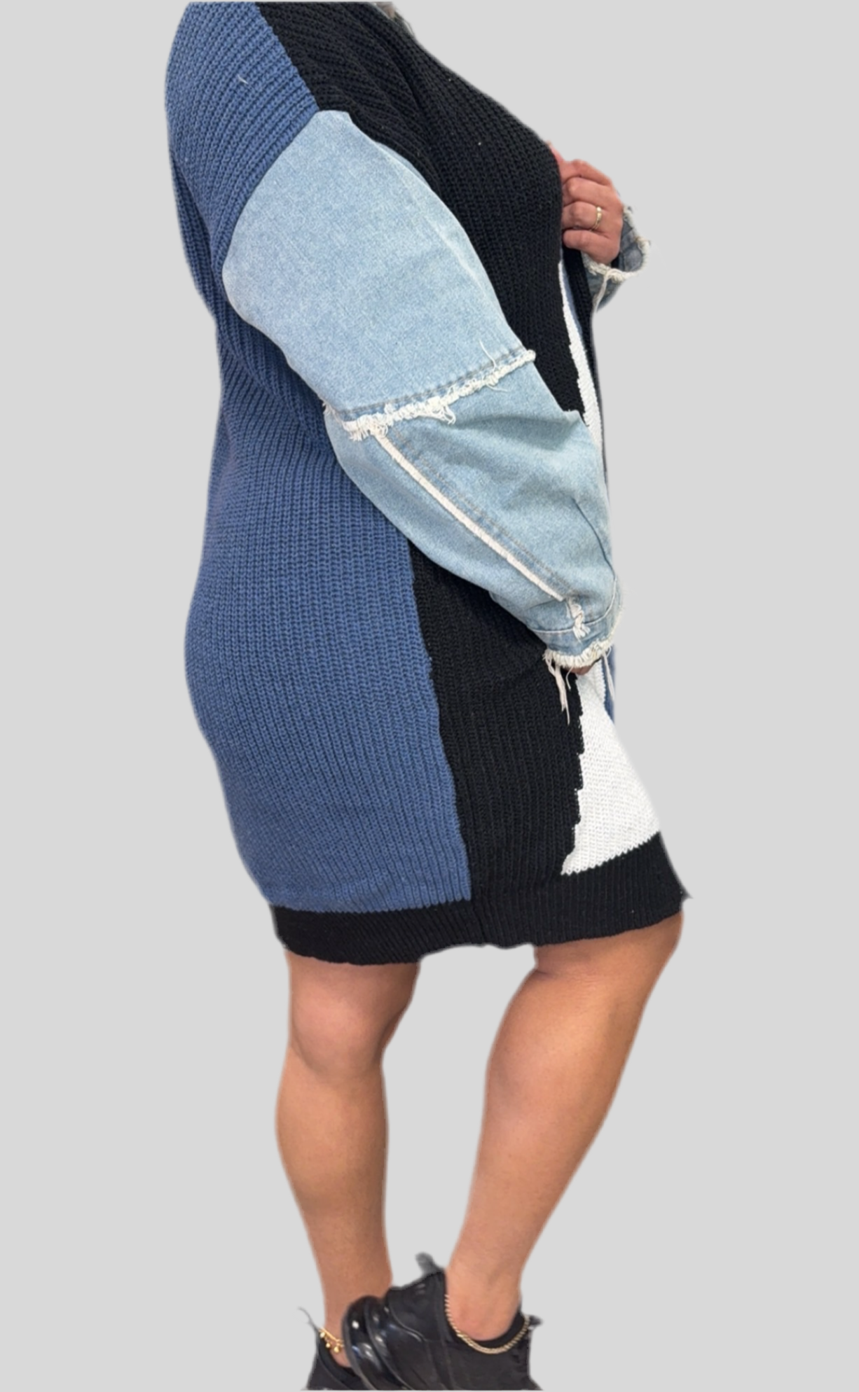 Denim Allure Sweater Dress