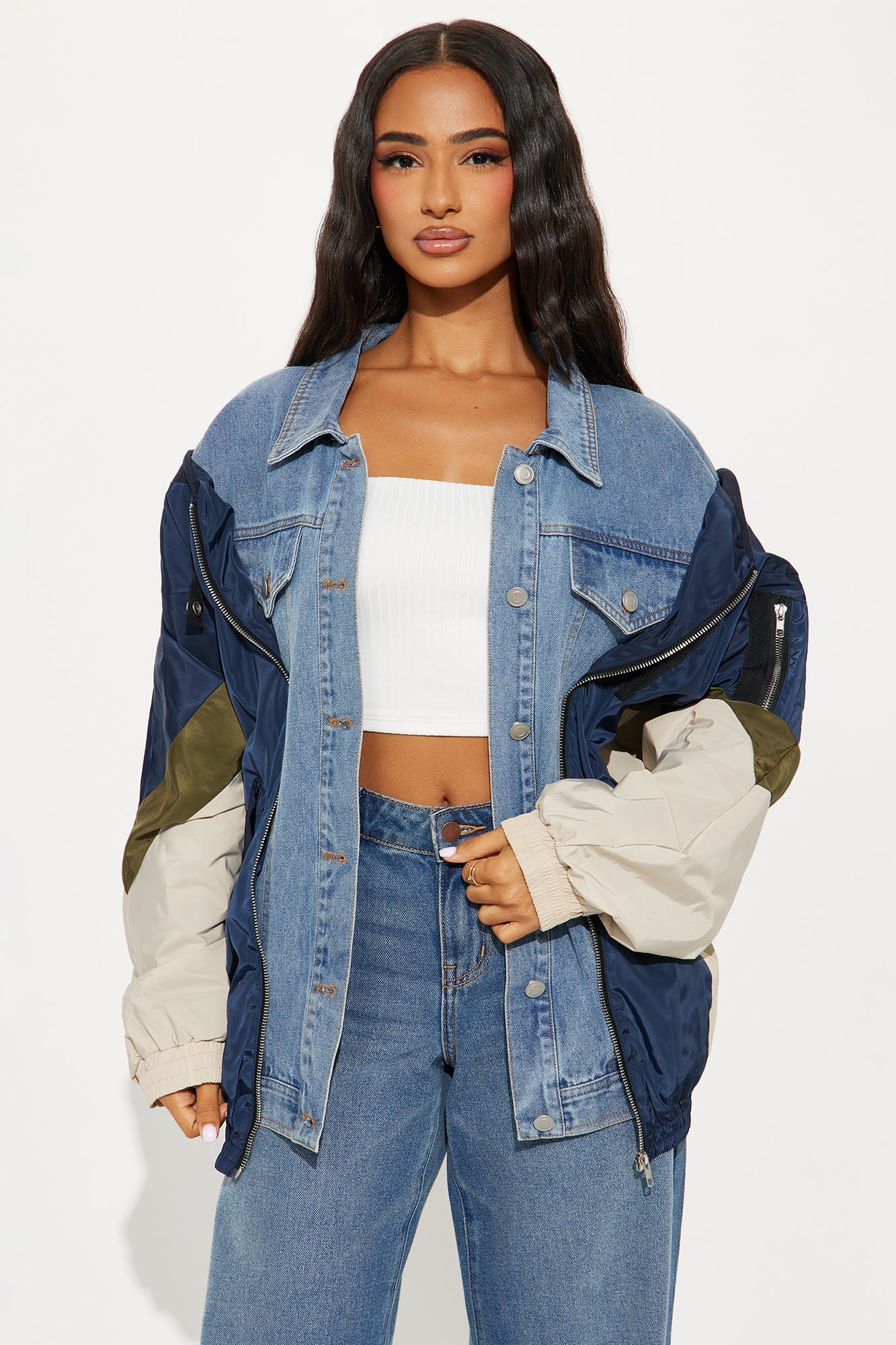 Layered Luxe Jean Jacket