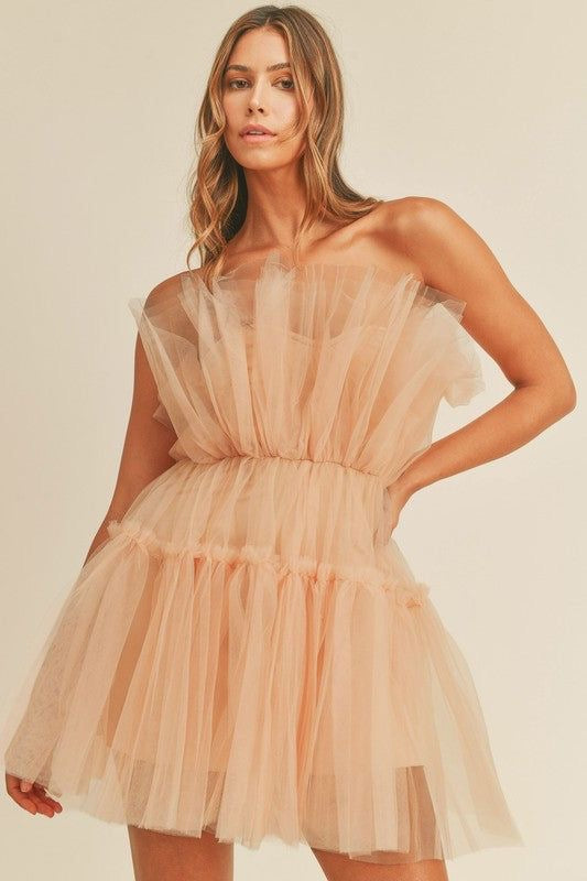 Sassy Tulle Mini Dress